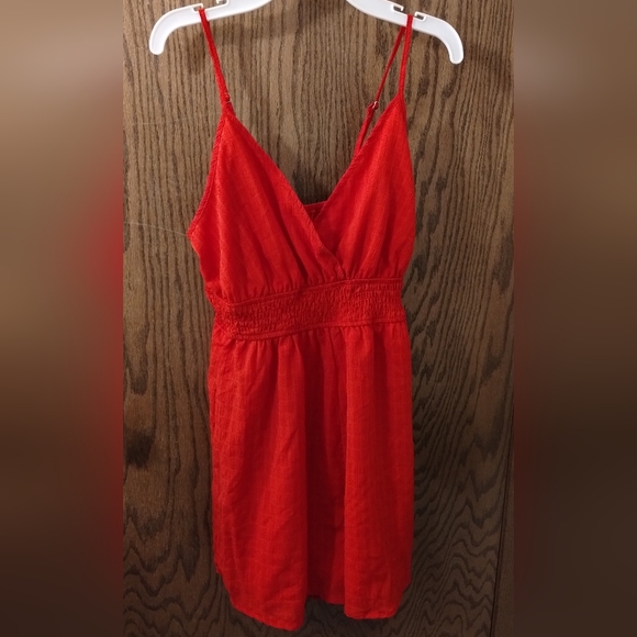 Red Romper Suit with Spaghetti Straps - Picture 2 of 9